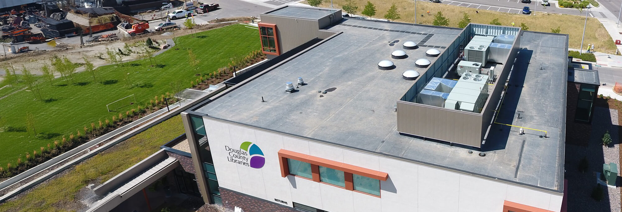 commercial roof installed by our roofing contractors in frederick