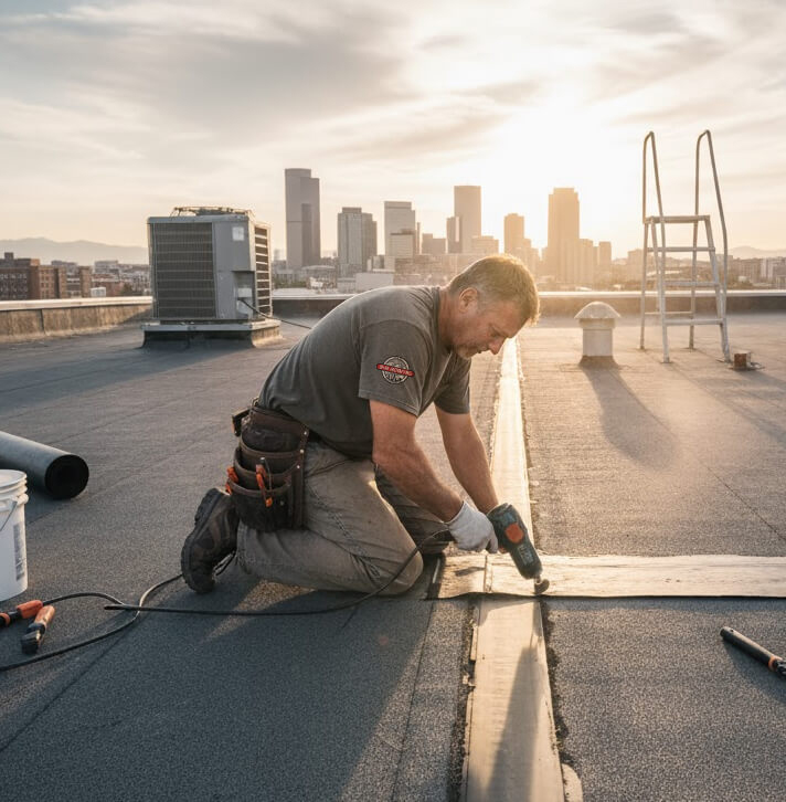commercial roof repair services from our roofers